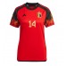 Günstige Belgien Dries Mertens #14 Heim Fussballtrikot Damen WM 2022 Kurzarm